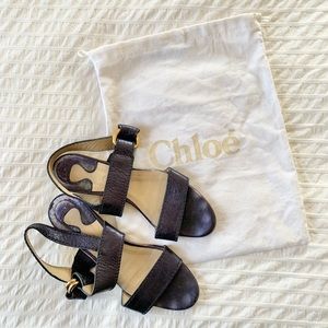 Chloe Leather Sandals size 37.5